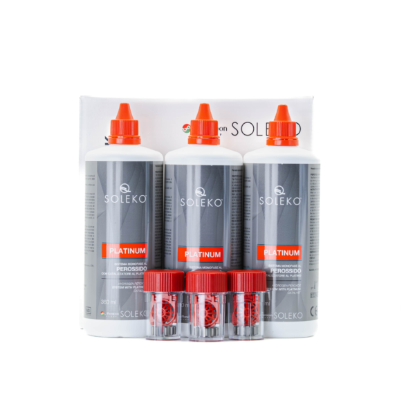 Menicon Soleko Platinum Hydrogen Peroxide Solution Value Pack